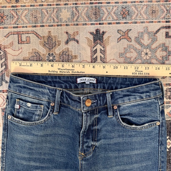 Dear John Distressed High-Waisted Bootcut Medium Wash Women’s Denim Jeans Sz 26 - Picture 12 of 15